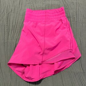 Lululemon Athletica Sonic Pink hotty hot shorts